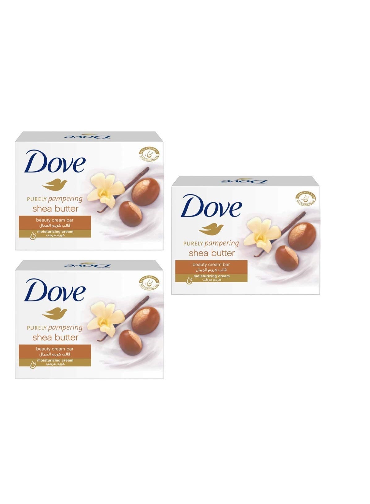 Dove Purely Pampering Shea Butter Cream Soap 100g Pack of 3